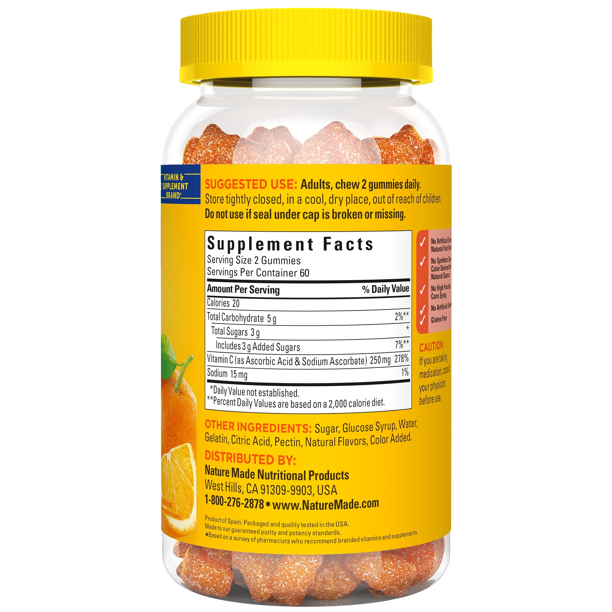 Nature Made Vitamin C Gummies, 250 mg, 120 Count