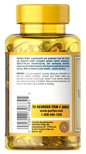 Puritan's Pride Vitamin D3 5000 IU Softgels