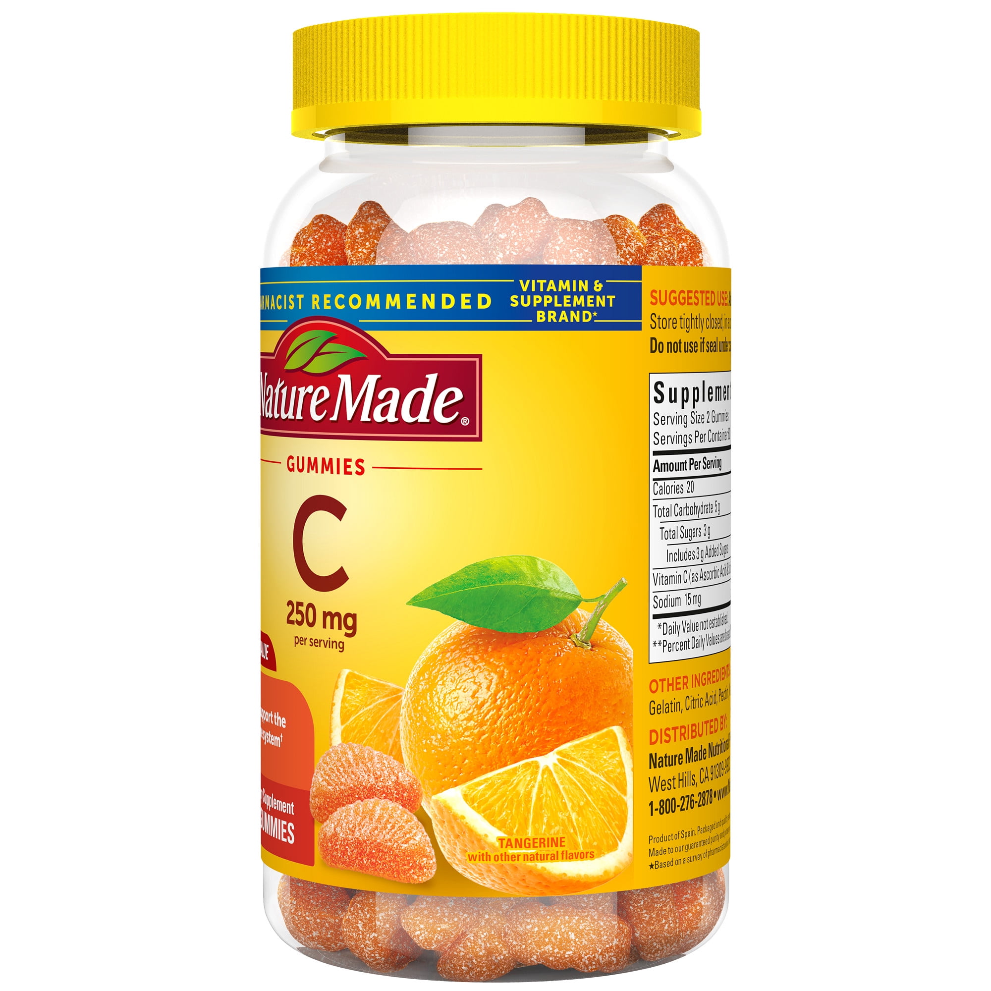 Nature Made Vitamin C Gummies, 250 mg, 120 Count