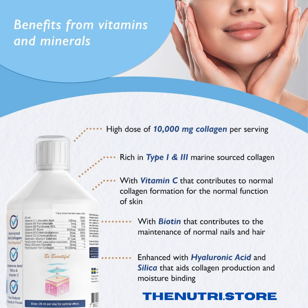 Marine Collagen Drink 10000mg with Biotin & Vitamin C