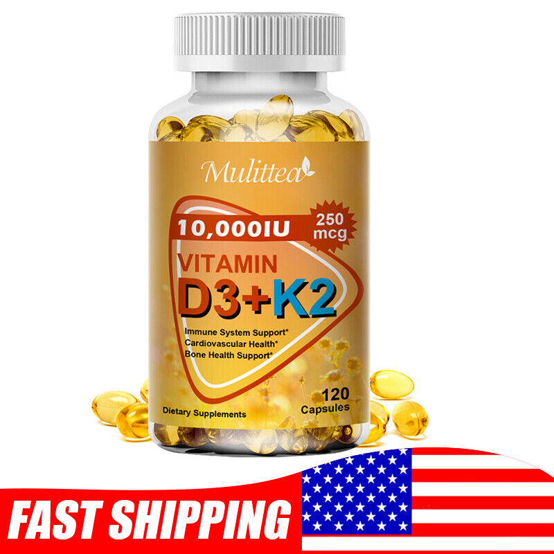 Vitamin K2 (MK7) & D3 10000 IU Capsules
