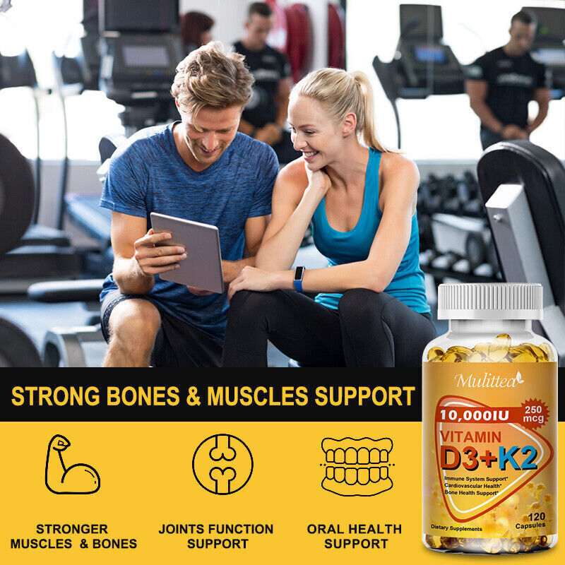 Vitamin K2 & D3 10000 IU Capsules with BioPerine
