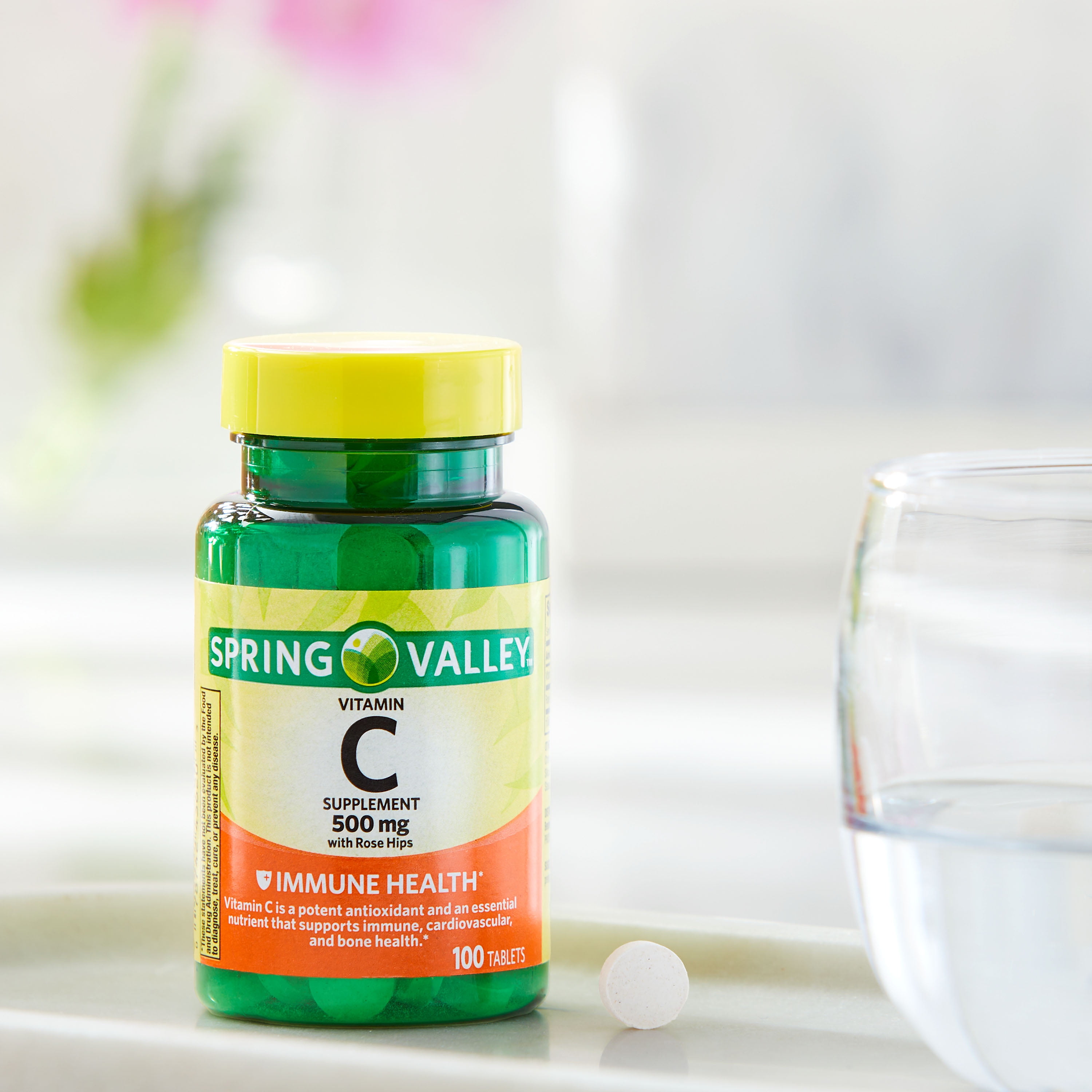 Spring Valley Vitamin C with Rose Hips, 500 mg