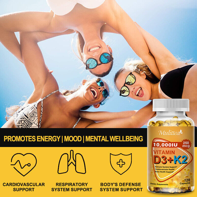 Vitamin K2 & D3 10000 IU Capsules with BioPerine