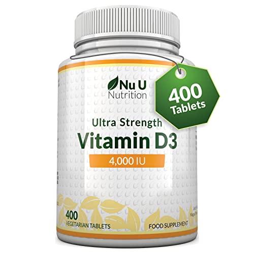 High Strength Vitamin D3 4000 IU, 400 Tablets