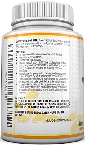 High Strength Vitamin D3 4000 IU, 400 Tablets
