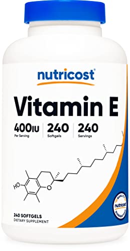 Nutricost Vitamin E 400 IU Softgel Capsules