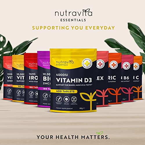 Vegetarian Vitamin D3 4000 IU Tablets - 400 Count