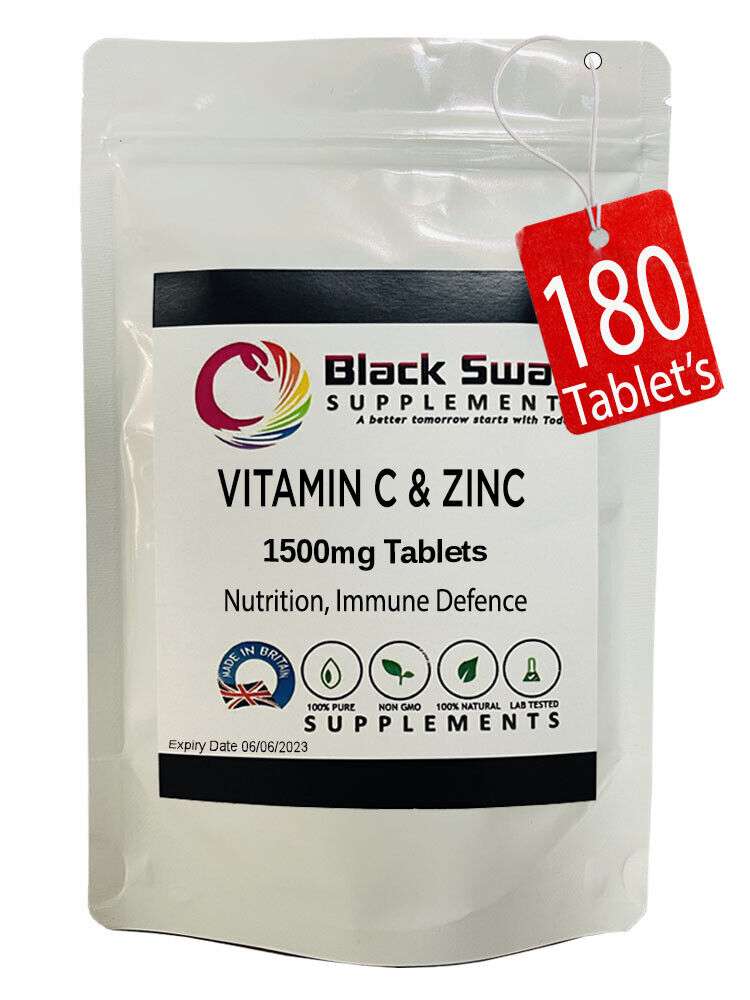 Double Strength Vitamin C + Zinc 1500mg Tablets