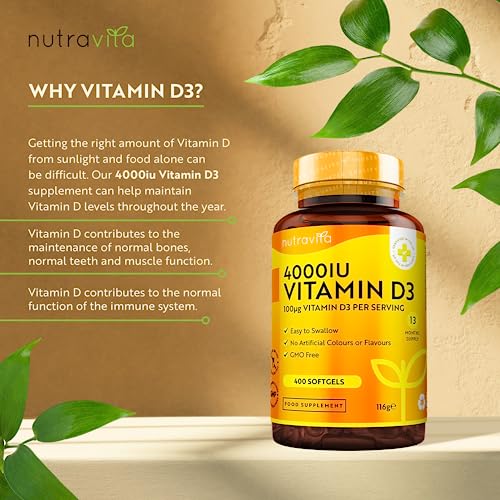 High Strength Vitamin D3 4000 IU Softgels