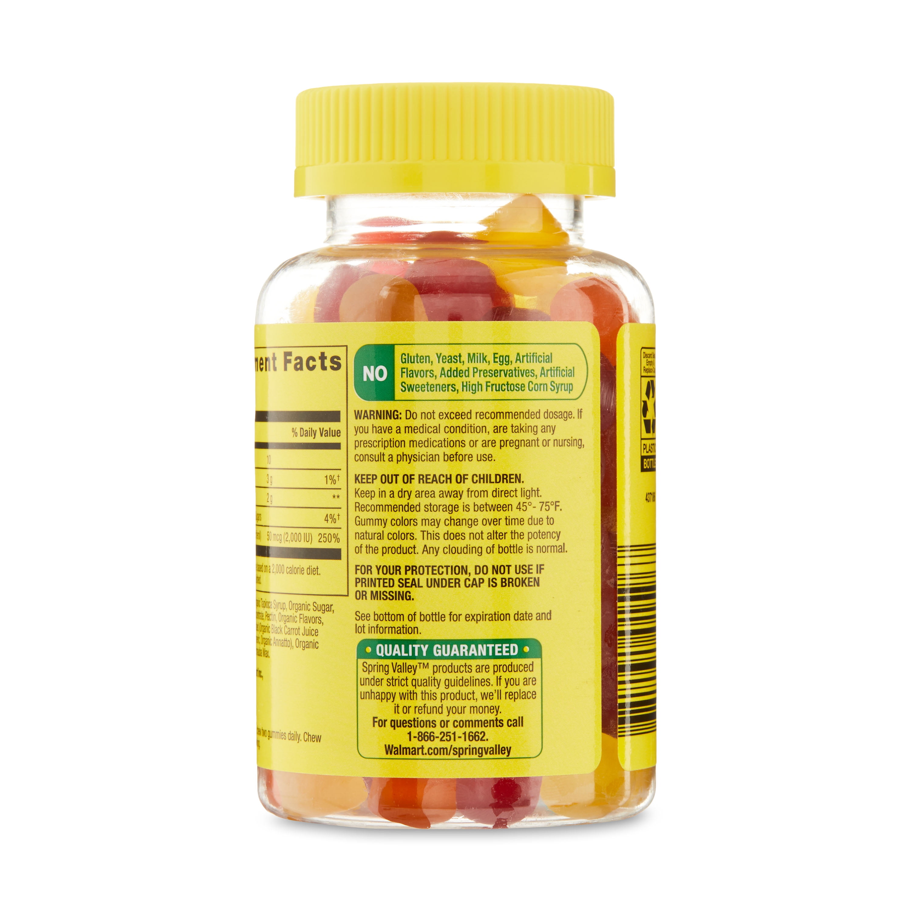 Spring Valley Vitamin D3 Gummies, 2000 IU, 80 Count