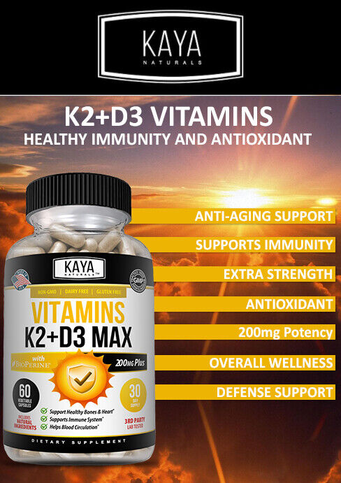 Vitamin K2 MK7 and D3 5000 IU Capsules