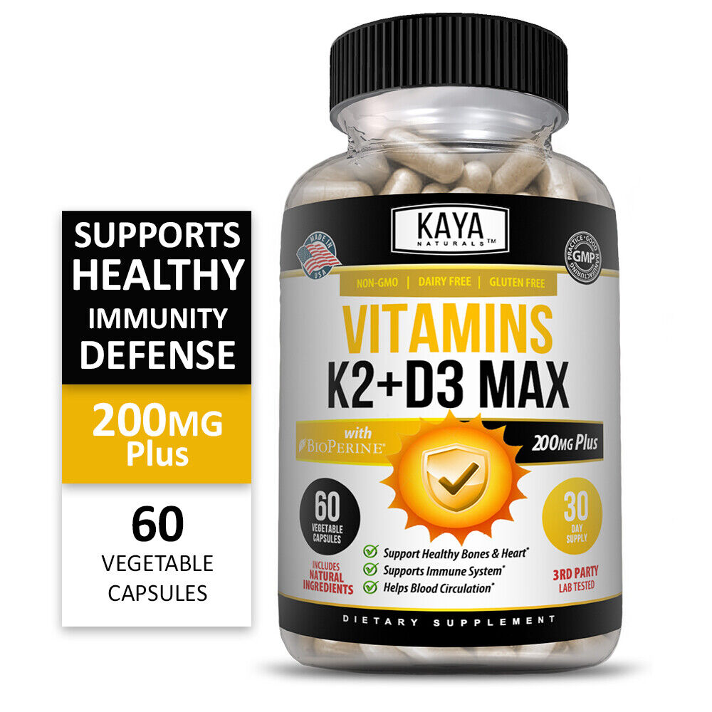 Vitamin K2 MK7 and D3 5000 IU Capsules