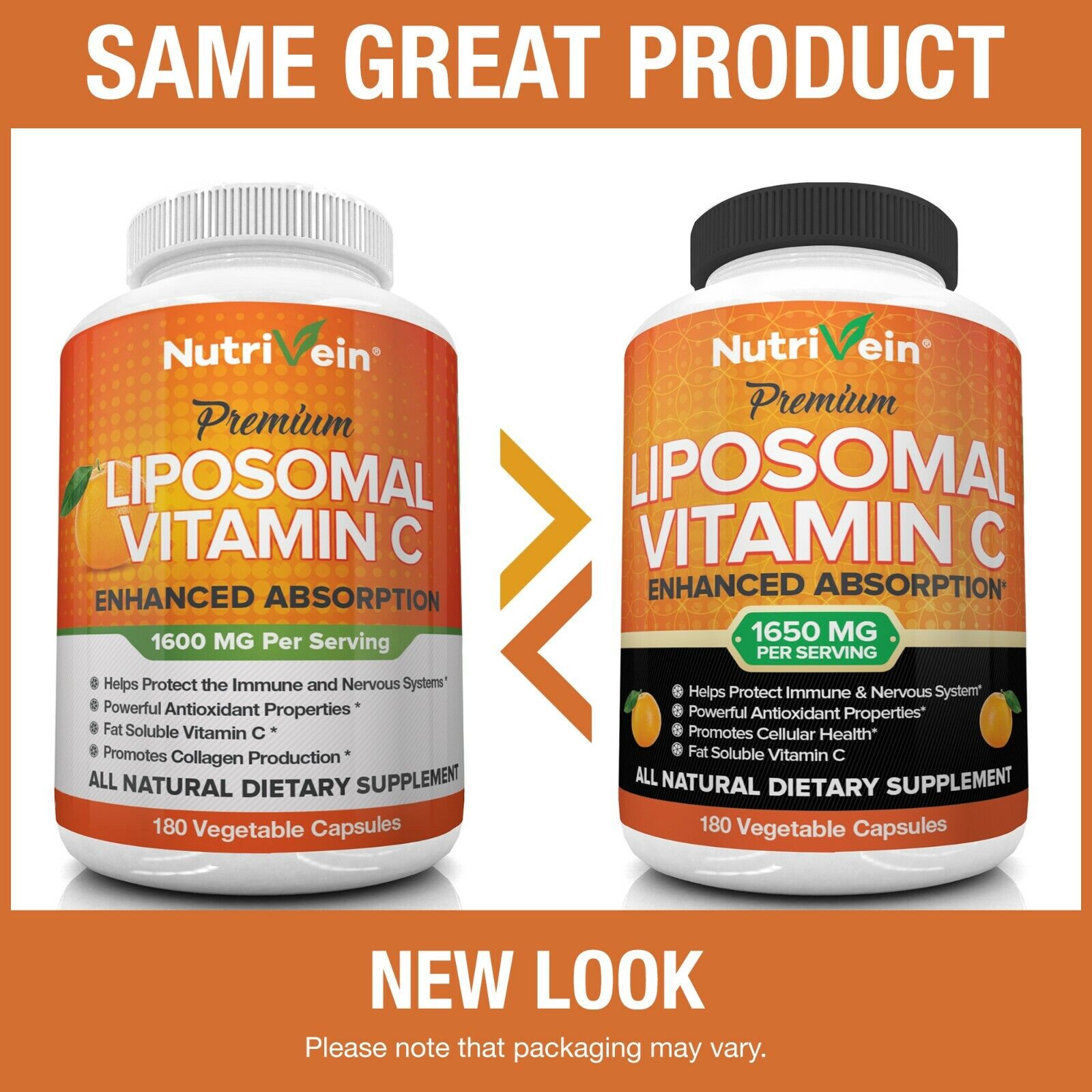 Liposomal Vitamin C 1600mg - 180 Capsules