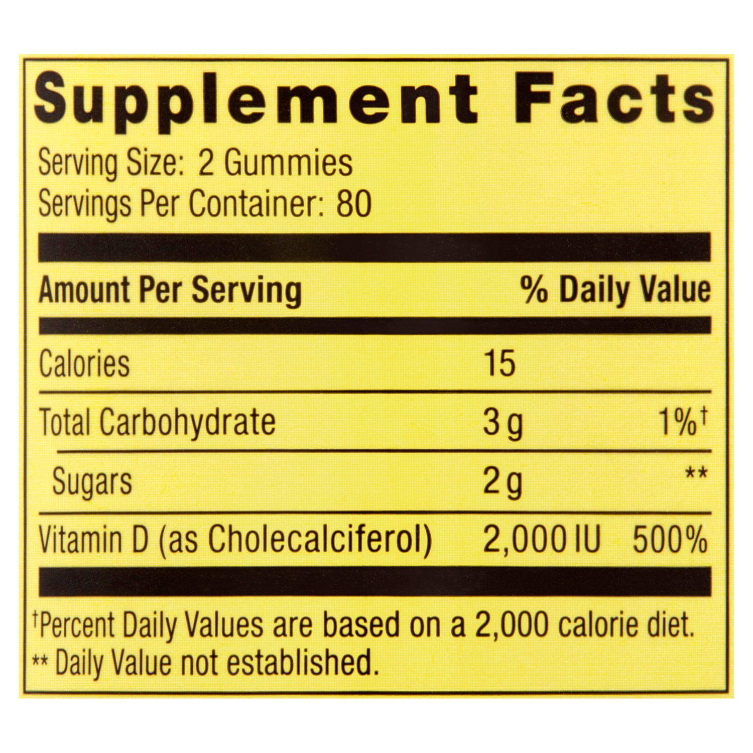 Spring Valley Organic Vitamin D3 Vegetarian Gummies 160 Count
