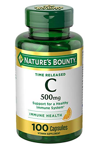 Nature's Bounty Vitamin C, 500mg Immune Support Capsules