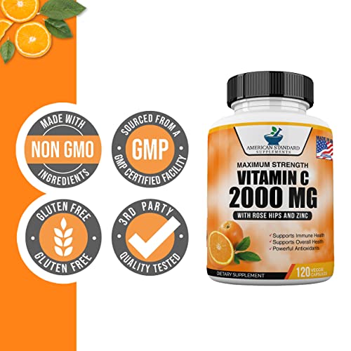 Vitamin C 2000mg with Zinc & Rose Hips