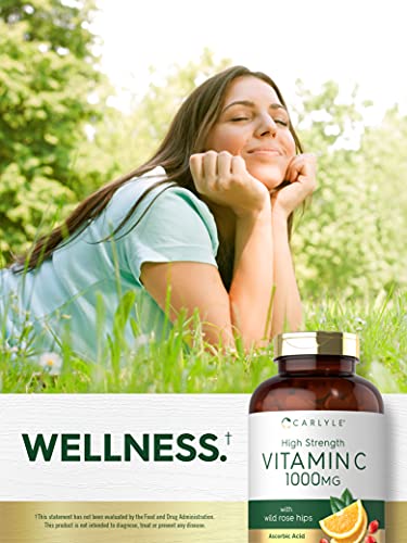 Carlyle Vitamin C 1000mg Vegetarian Caplets, 500 Count