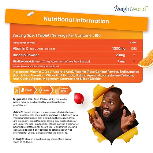 High Strength Vegan Vitamin C Tablets 1000mg
