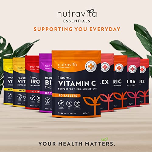 High Strength Vegan Vitamin C Tablets 1100mg