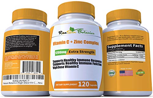 RaeSun Botanics High Dose Vitamin C & Zinc
