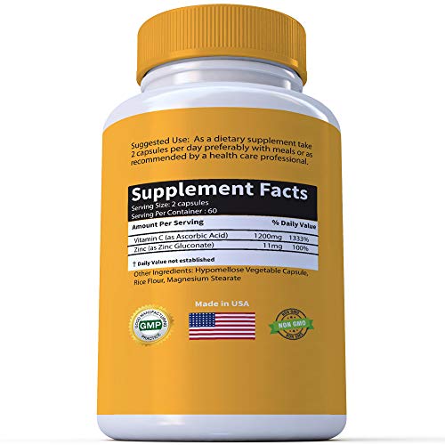 RaeSun Botanics High Dose Vitamin C & Zinc
