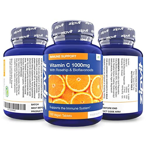 Vitamin C 1000mg with Bioflavonoids, 100 Tablets