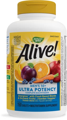 Nature’s Way Alive! Men’s 50+ Multivitamin, 150 Tablets