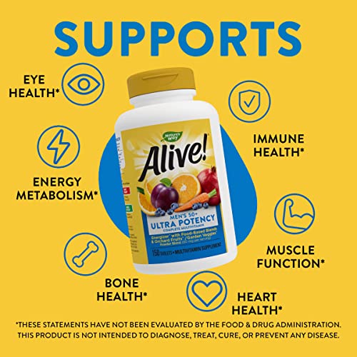 Nature’s Way Alive! Men’s 50+ Multivitamin, 150 Tablets