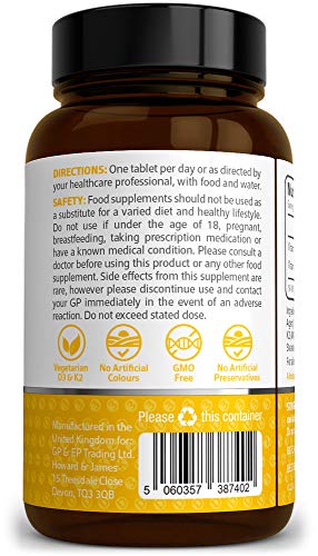 High Strength Vitamin D3 4000iu with K2 100ug