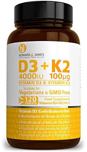 High Strength Vitamin D3 4000iu with K2 100ug