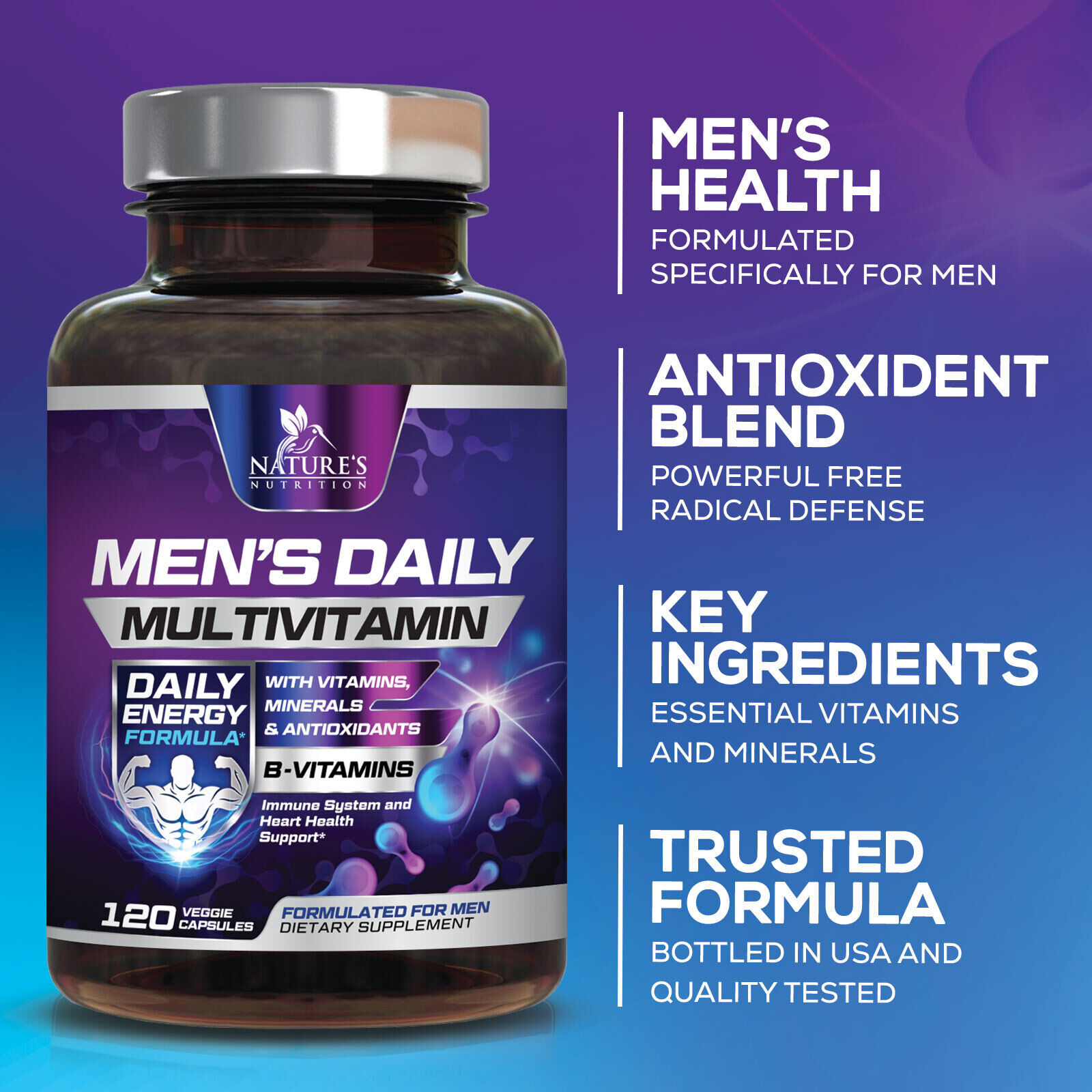 Potent Daily Multivitamin for Men’s Health