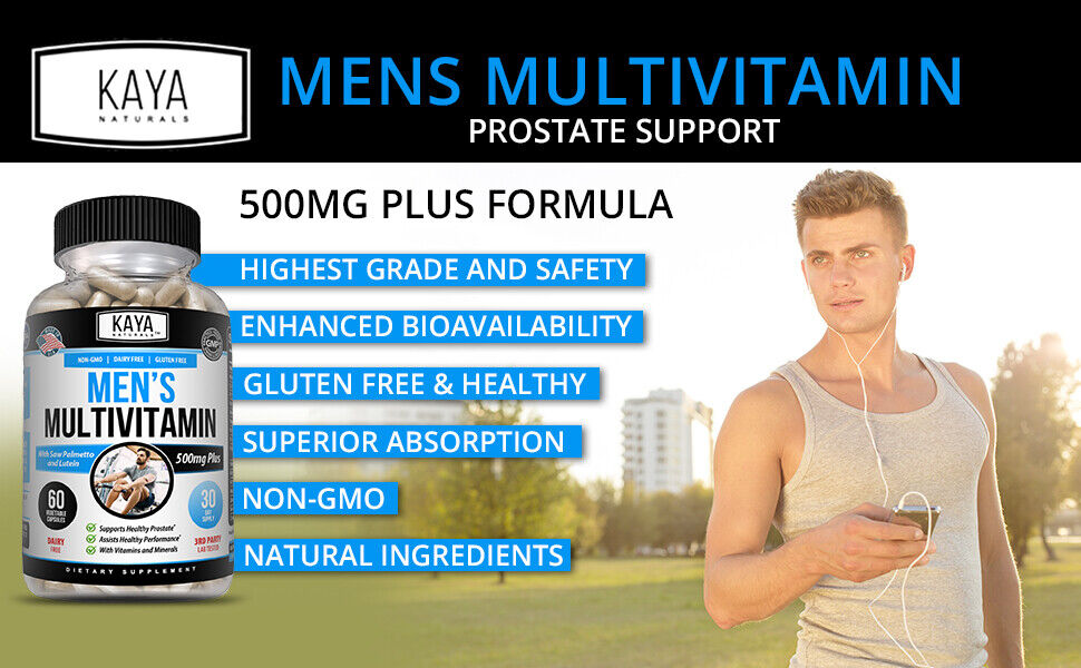 Men's Daily Multivitamin with Prostate Support - 60 Capsules