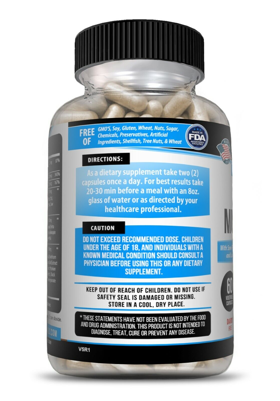 Men's Daily Multivitamin with Prostate Support - 60 Capsules