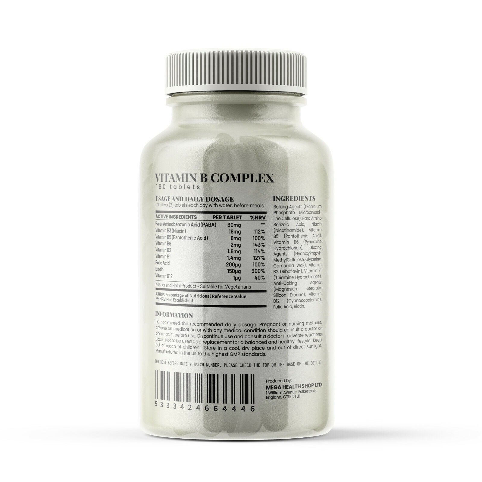 Vitamin B Complex with Folic Acid & Biotin