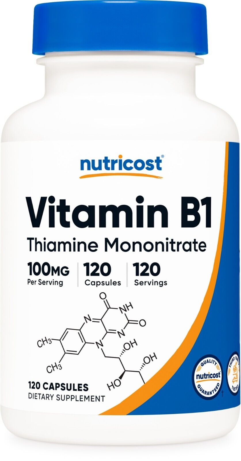 Nutricost Vitamin B1 Thiamin 100mg, 120 Capsules