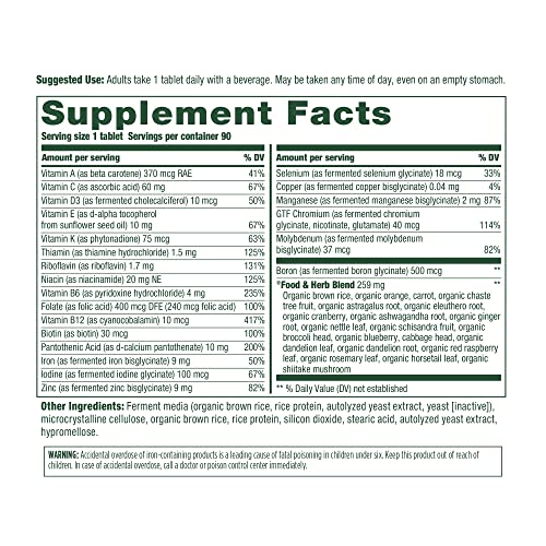 MegaFood Women's One Daily Multivitamin – 90 Tabs