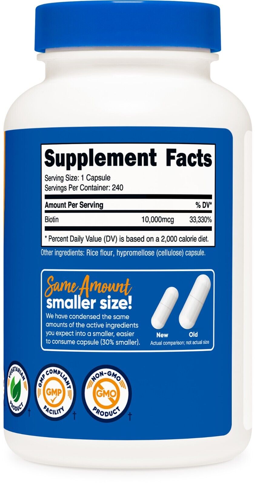 Nutricost Biotin B7 10,000mcg 240 Capsules