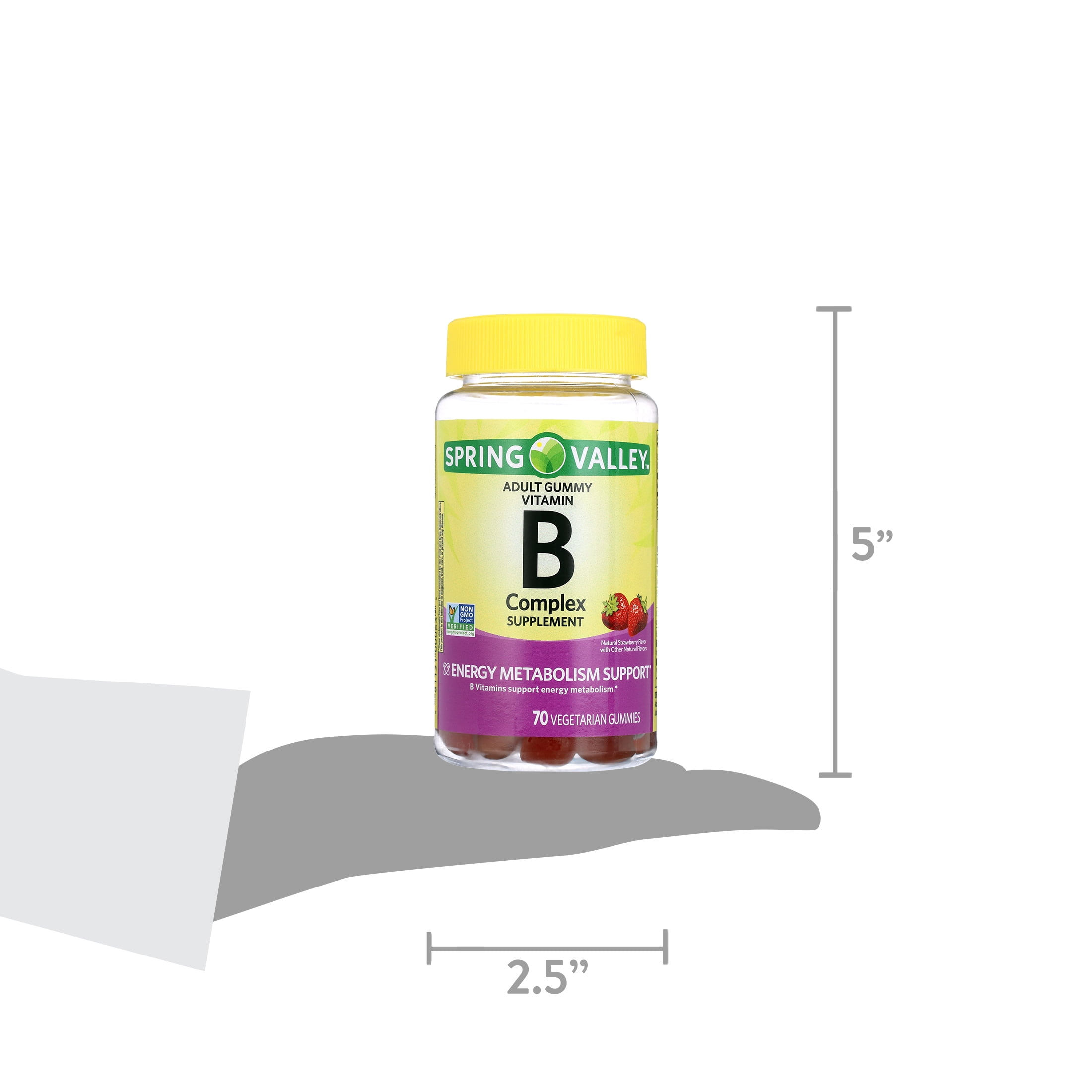 Spring Valley Non-GMO Strawberry Vitamin B Gummies