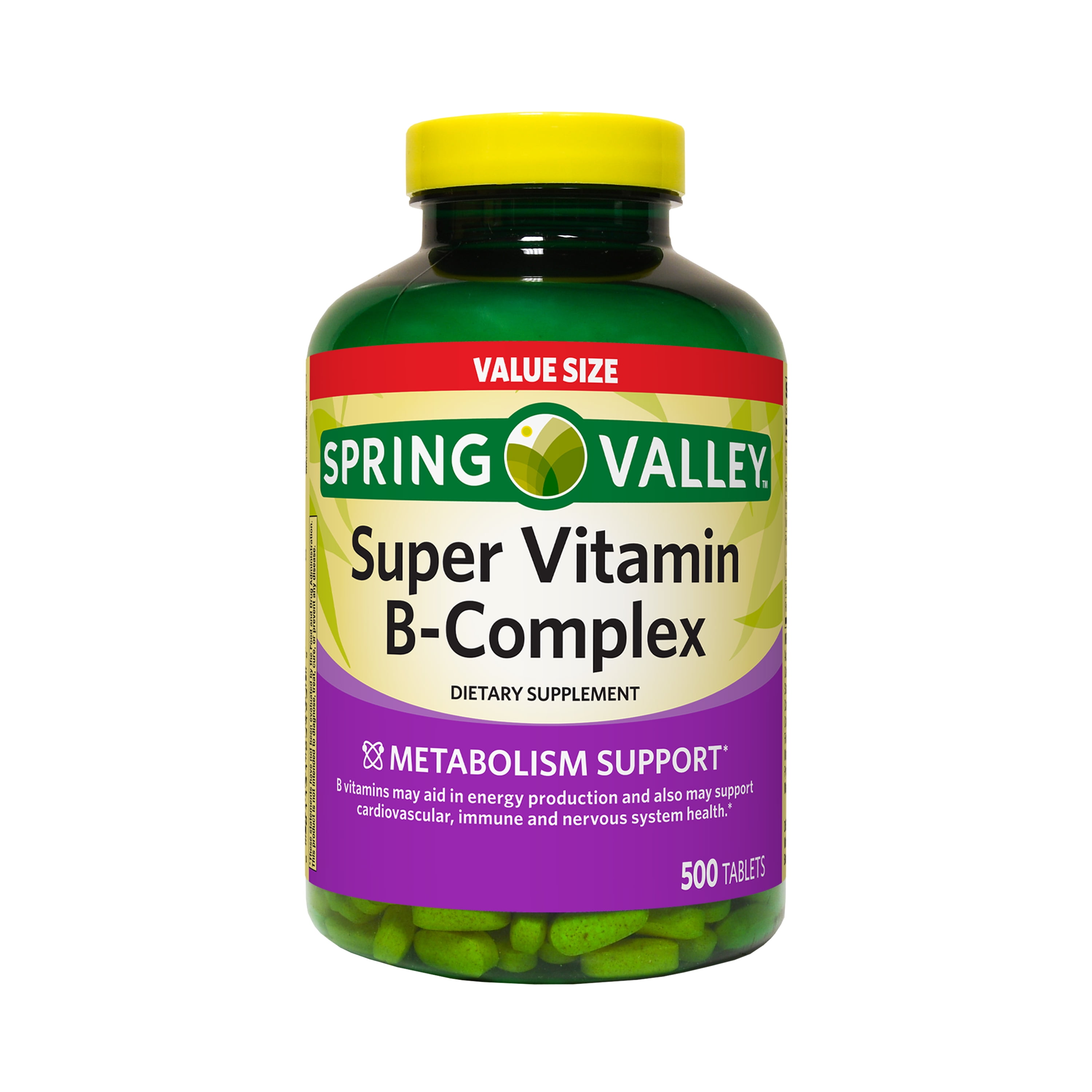 Spring Valley Super B-Complex 500 Tablets
