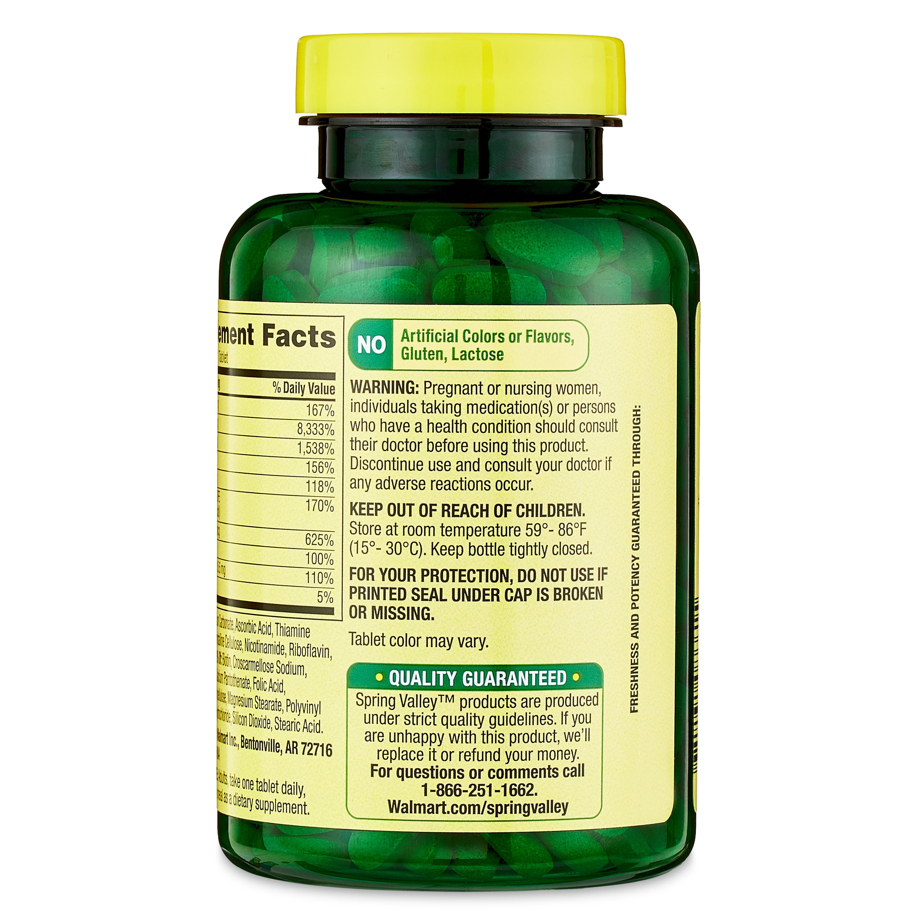 Spring Valley Vitamin B-Complex Tablets, 250 Count
