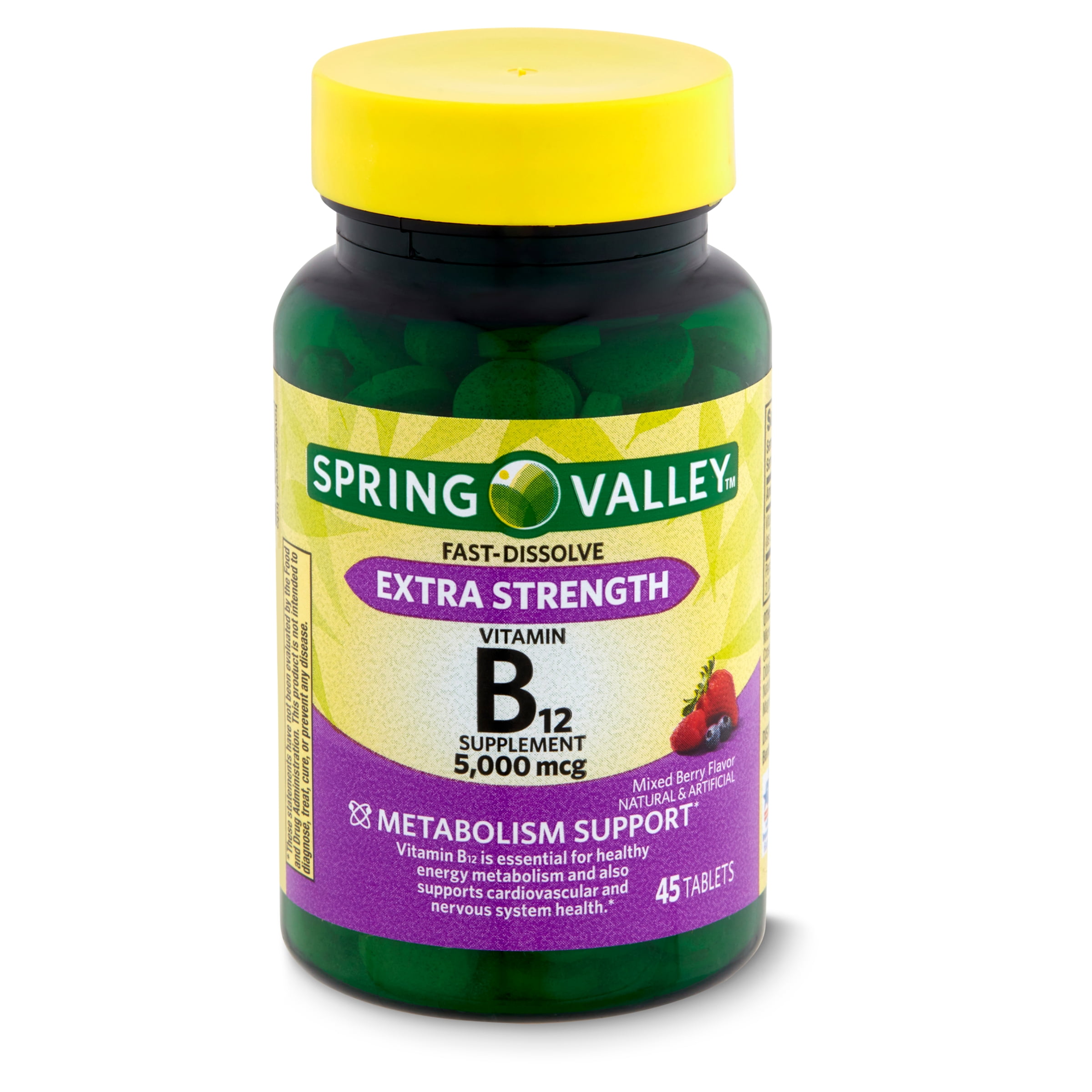 Spring Valley Extra Strength B12 Melt Away Tablets