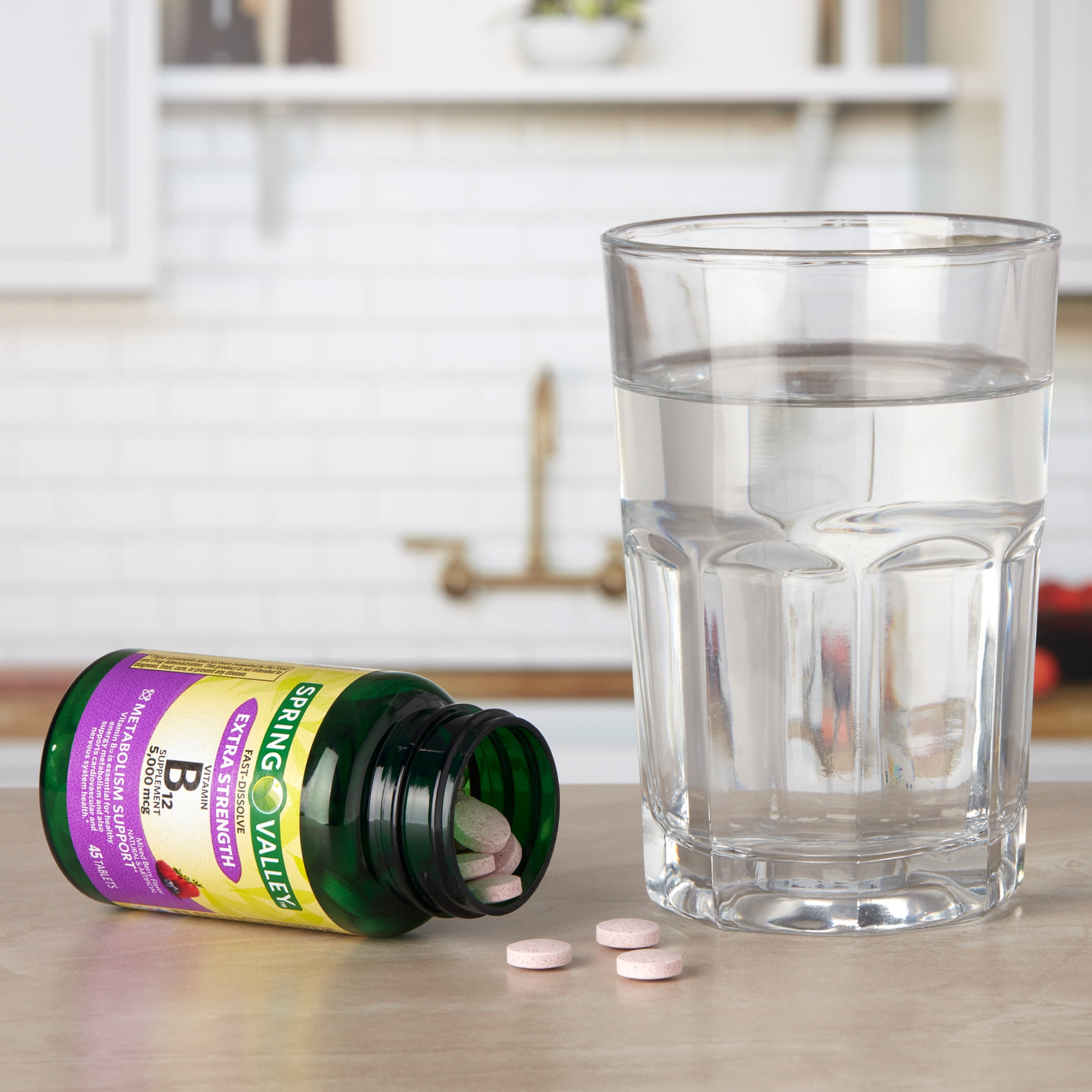 Spring Valley Extra Strength B12 Melt Away Tablets