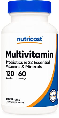 Nutricost Multivitamin with Probiotics – 120 Veggie Caps