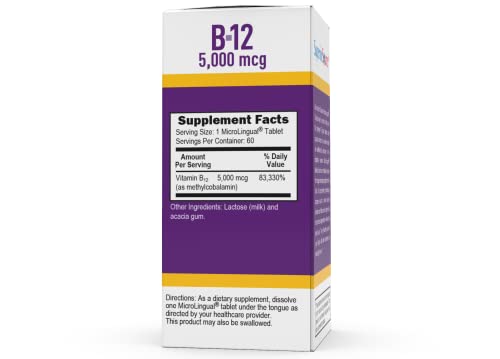Vitamin B12 Methylcobalamin Sublingual Tablets 5000 mcg