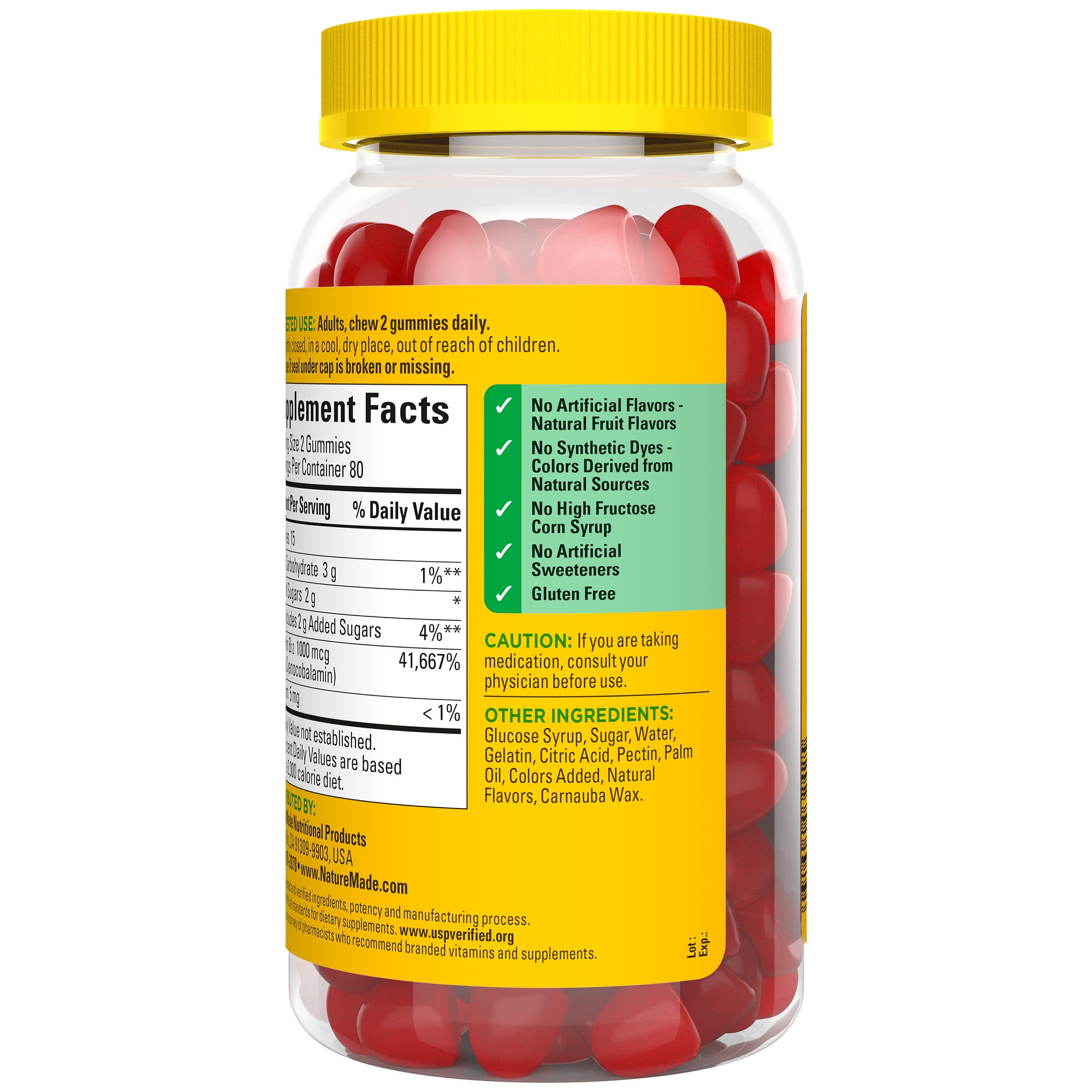 Nature Made Energy B12 Gummies 1000 mcg, 160 Count