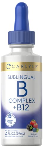 Carlyle Sublingual B Complex with B12, Berry Flavor