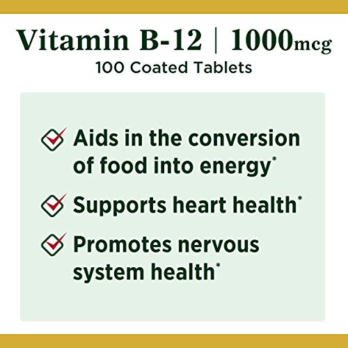 Nature's Bounty Vitamin B12 1000mcg for Energy