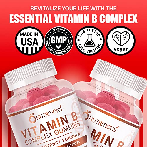 O NUTRITIONS Vegan B Complex Gummies for Energy