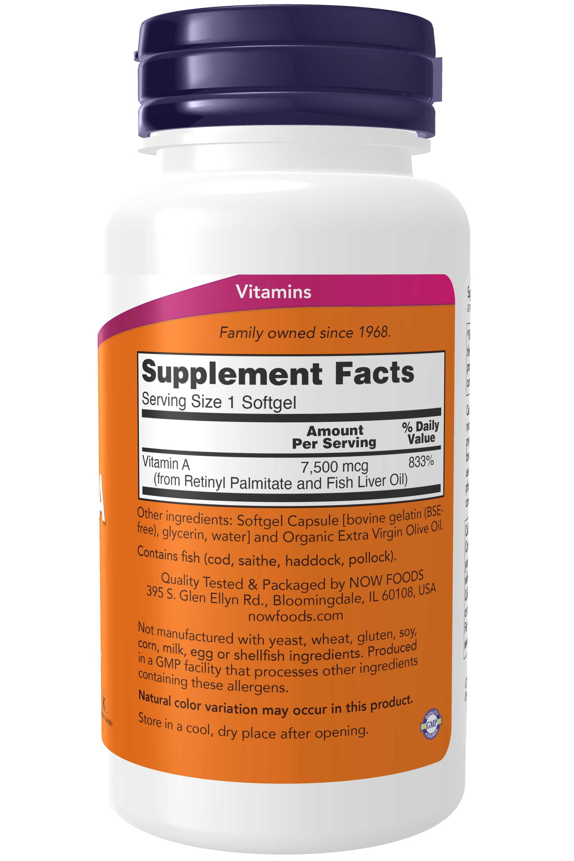 25,000 IU Vitamin D Softgels by Now Foods